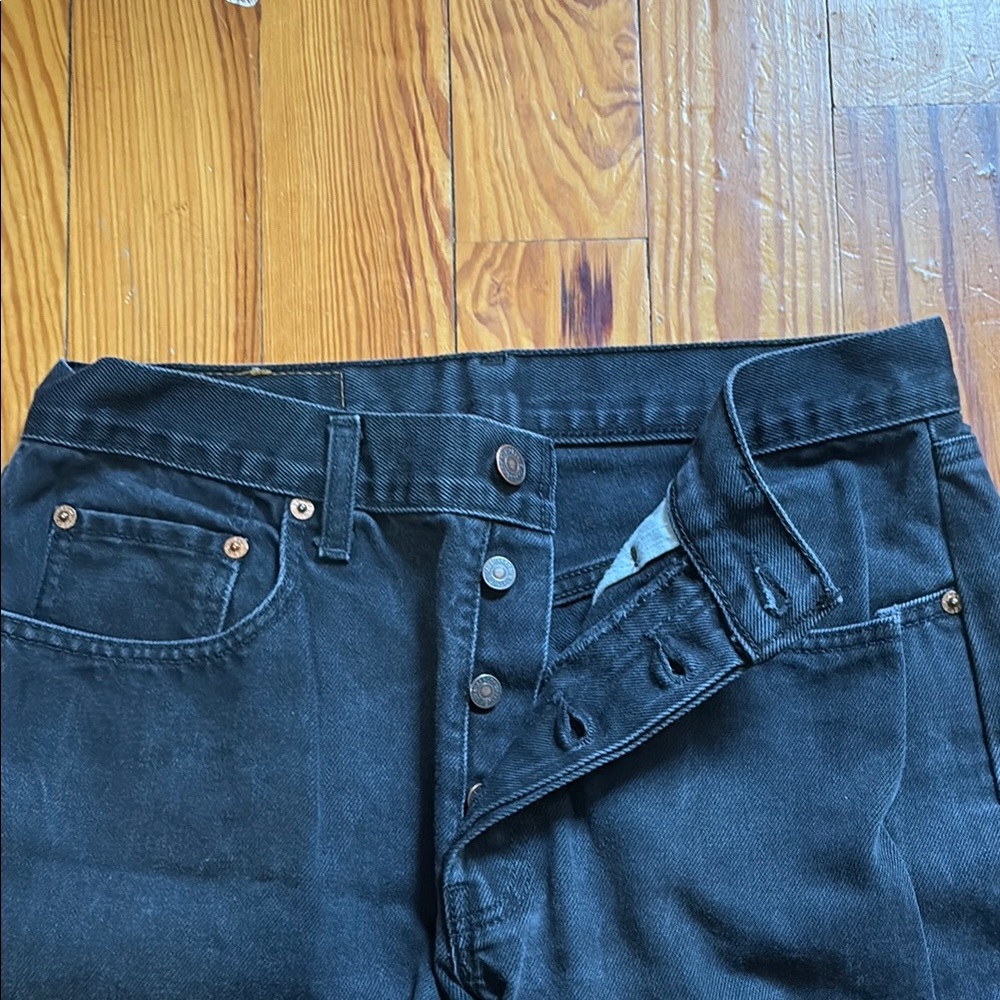 Levi's Men's Black Straight Leg Jean - Picture 4 of 8